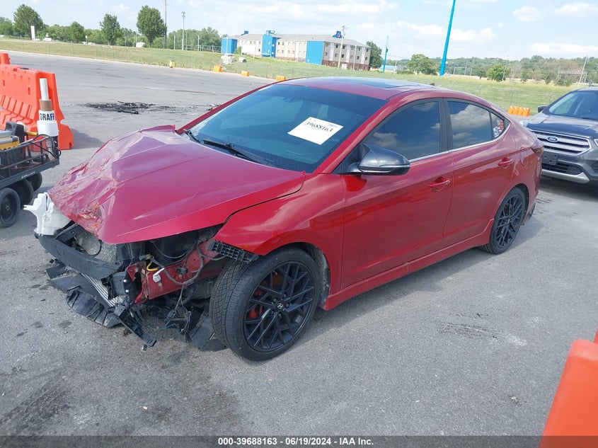 VIN KMHD04LB1KU820018 2019 HYUNDAI ELANTRA SPORT