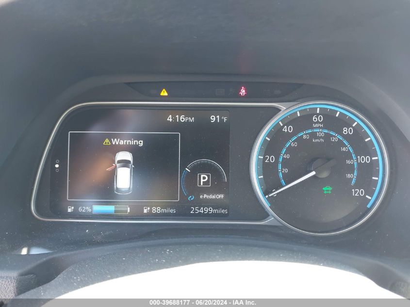 2019 Nissan Leaf Sv VIN: 1N4AZ1CP0KC314635 Lot: 39688177