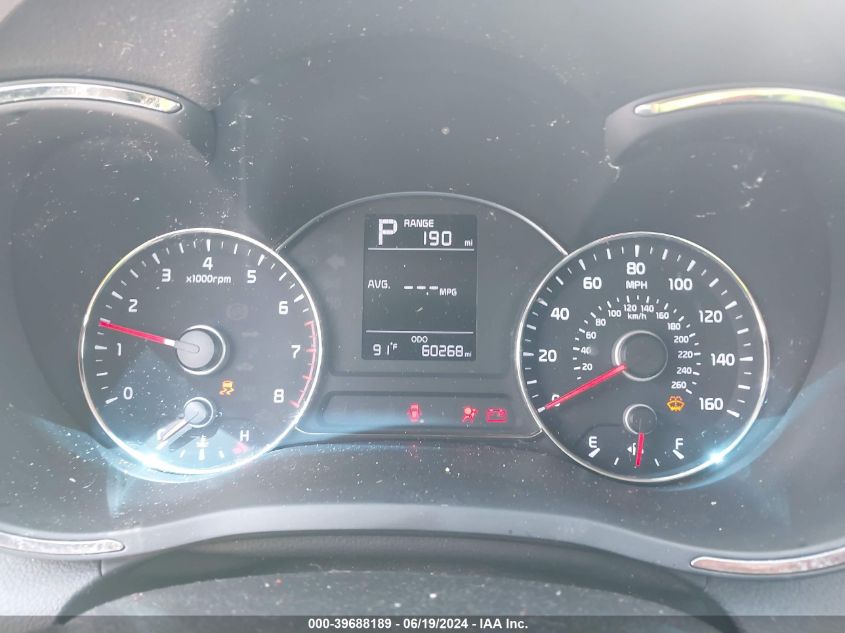 2017 Kia Forte Lx VIN: 3KPFK4A77HE130061 Lot: 39688189