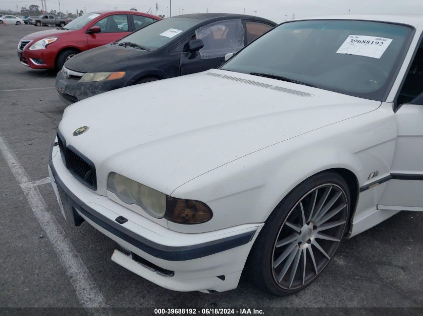 2001 BMW 740Ia VIN: WBAGG83401DN85791 Lot: 39688192