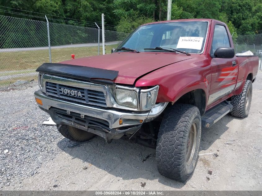 1991 Toyota Pickup 1/2 Ton Sht Wheelbase Dlx VIN: JT4RN01P5M7048661 Lot: 39688204