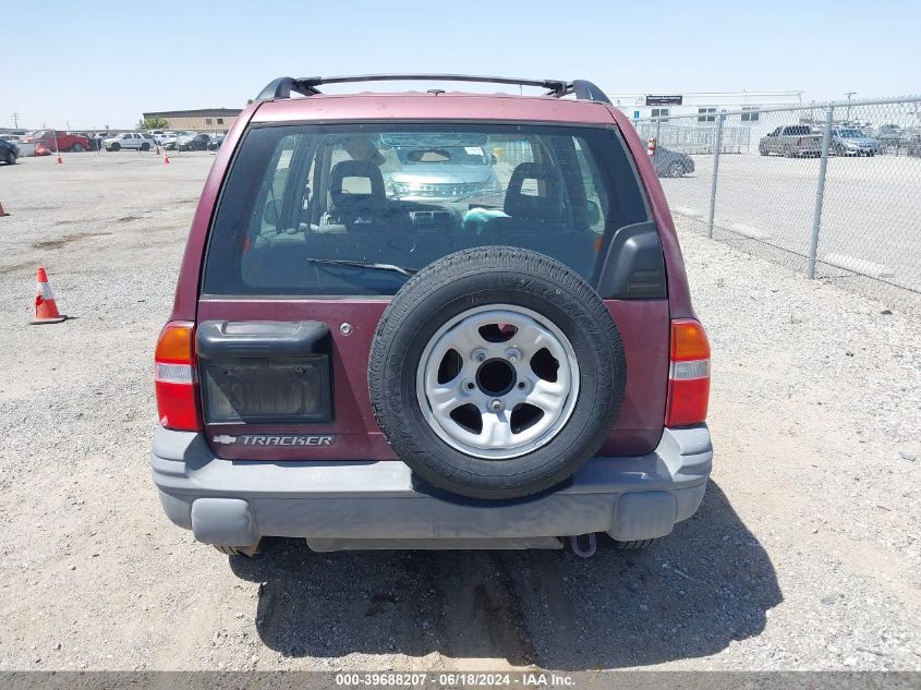 2002 Chevrolet Tracker Hard Top Base VIN: 2CNBE13C726922180 Lot: 39688207