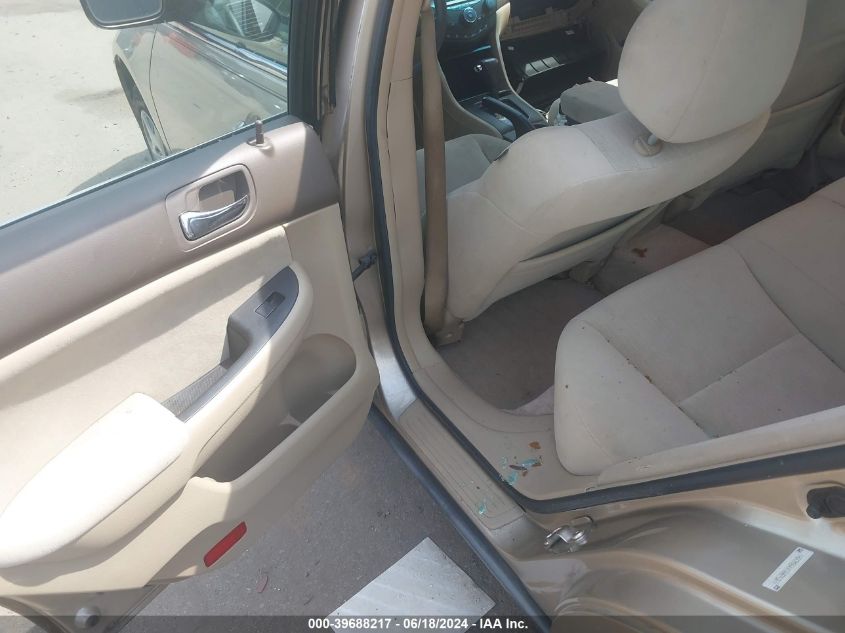 2005 Honda Accord 2.4 Lx VIN: 1HGCM564X5A024365 Lot: 39688217