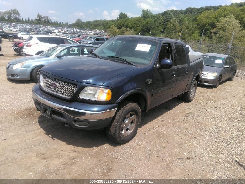 2002 Ford F-150 Lariat/Xlt VIN: 1FTRW08602KE36322 Lot: 39688225