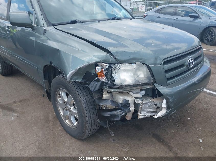 2006 Toyota Highlander VIN: JTEGD21A060148644 Lot: 39688251