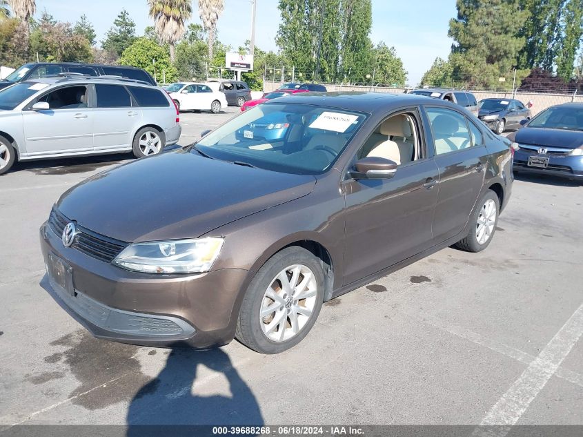 2012 Volkswagen Jetta 2.5L Se VIN: 3VWDP7AJ2CM131829 Lot: 39688268