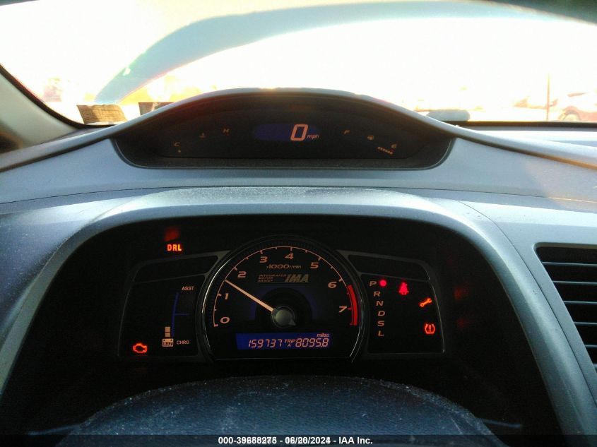 2010 Honda Civic Hybrid VIN: JHMFA3F22AS004511 Lot: 39688275