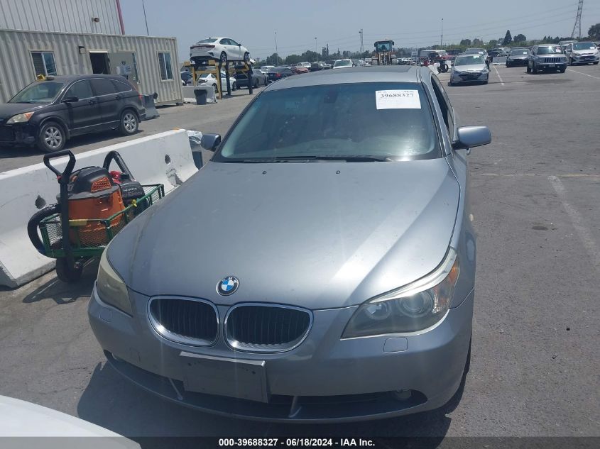 2004 BMW 530I VIN: WBANA73554B807155 Lot: 39688327