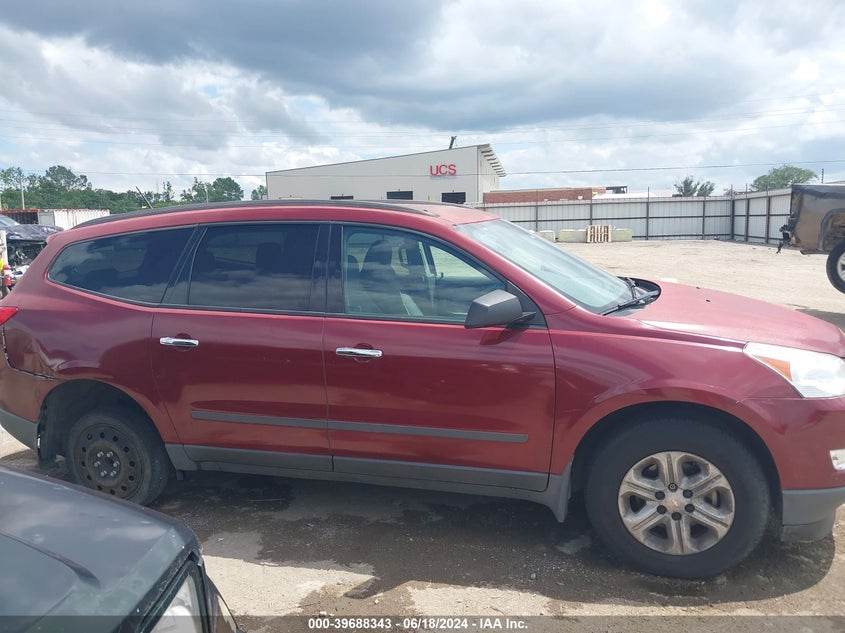2012 Chevrolet Traverse Ls VIN: 1GNKRFED9CJ371905 Lot: 39688343