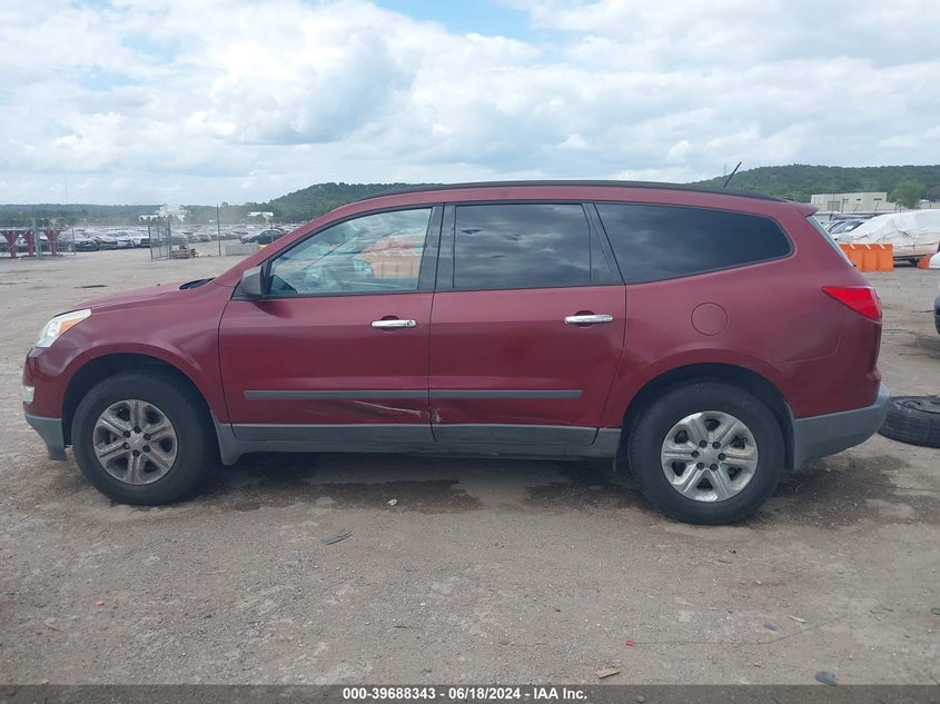 2012 Chevrolet Traverse Ls VIN: 1GNKRFED9CJ371905 Lot: 39688343