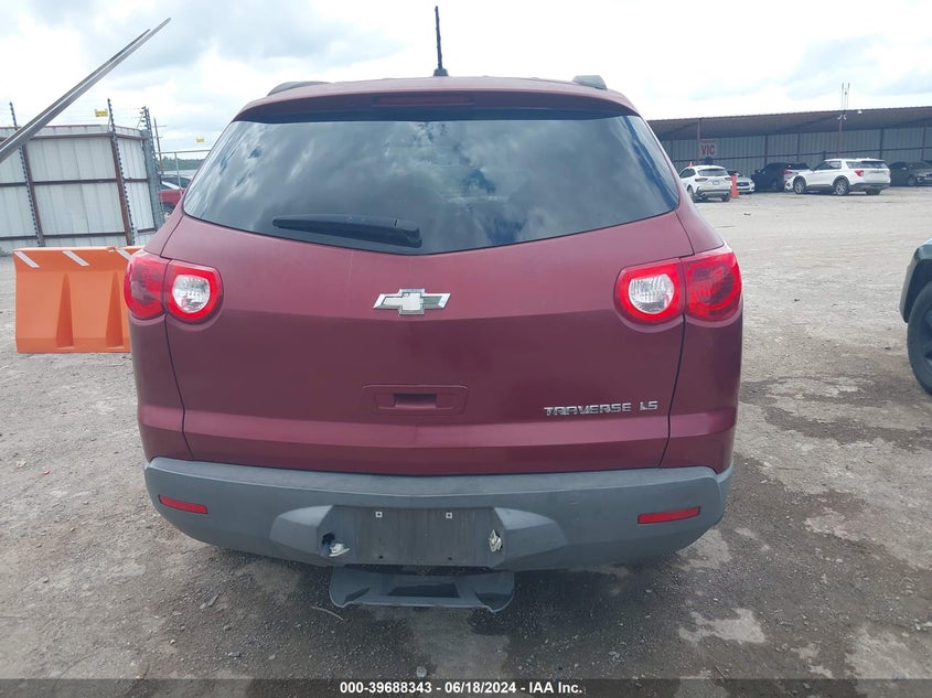 2012 Chevrolet Traverse Ls VIN: 1GNKRFED9CJ371905 Lot: 39688343