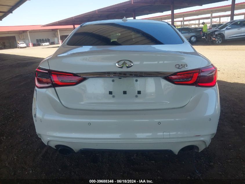 2018 Infiniti Q50 3.0T Luxe VIN: JN1EV7APXJM590328 Lot: 39688346