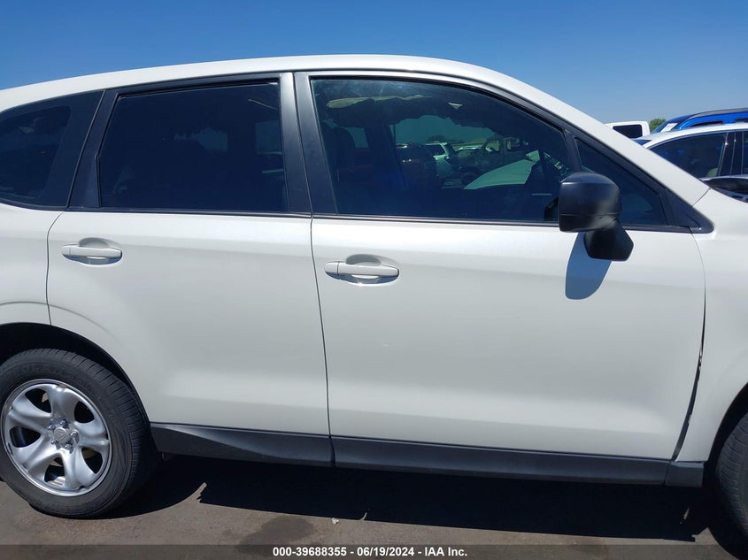 2018 Subaru Forester 2.5I VIN: JF2SJAAC9JH480418 Lot: 39688355