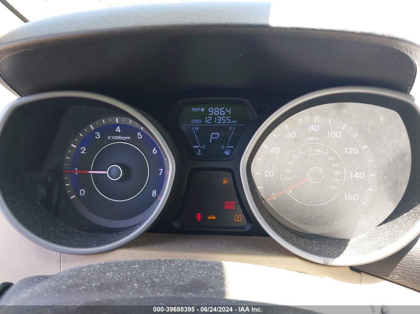 2012 Hyundai Elantra Gls (Ulsan Plant) VIN: KMHDH4AE8CU345250 Lot: 39688395