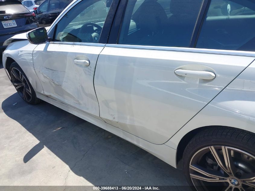 2021 BMW 330I VIN: 3MW5R1J03M8B93396 Lot: 39688413