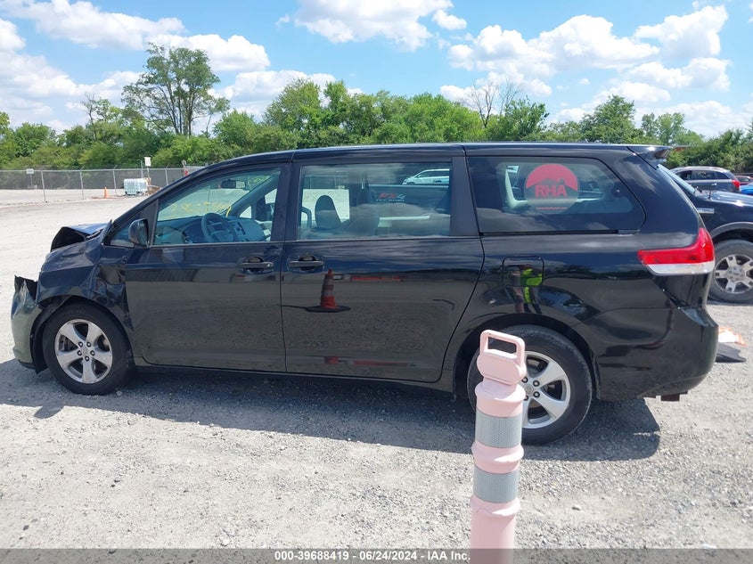 2014 Toyota Sienna L V6 7 Passenger VIN: 5TDZK3DC6ES502488 Lot: 39688419
