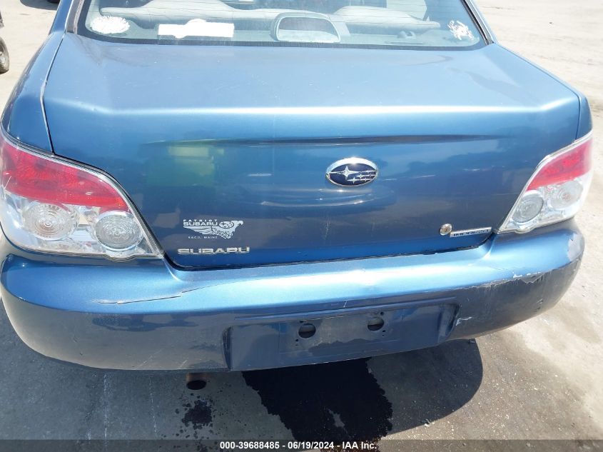 2007 Subaru Impreza 2.5I VIN: JF1GD61607H516224 Lot: 39688485