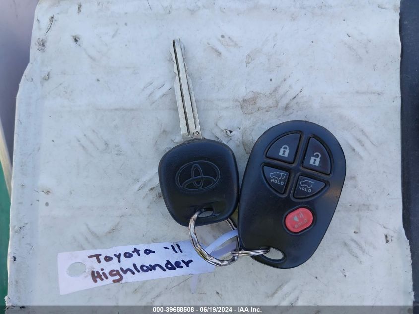 2011 Toyota Highlander Se V6 VIN: 5TDBK3EH7BS087334 Lot: 39688508