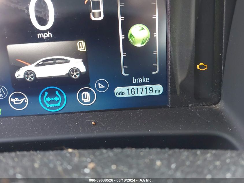 2012 Chevrolet Volt VIN: 1G1RA6E46CU101200 Lot: 39688526