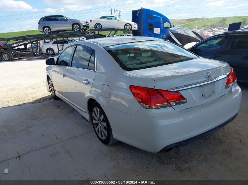 2011 Toyota Avalon Limited VIN: 4T1BK3DB8BU402792 Lot: 39688562