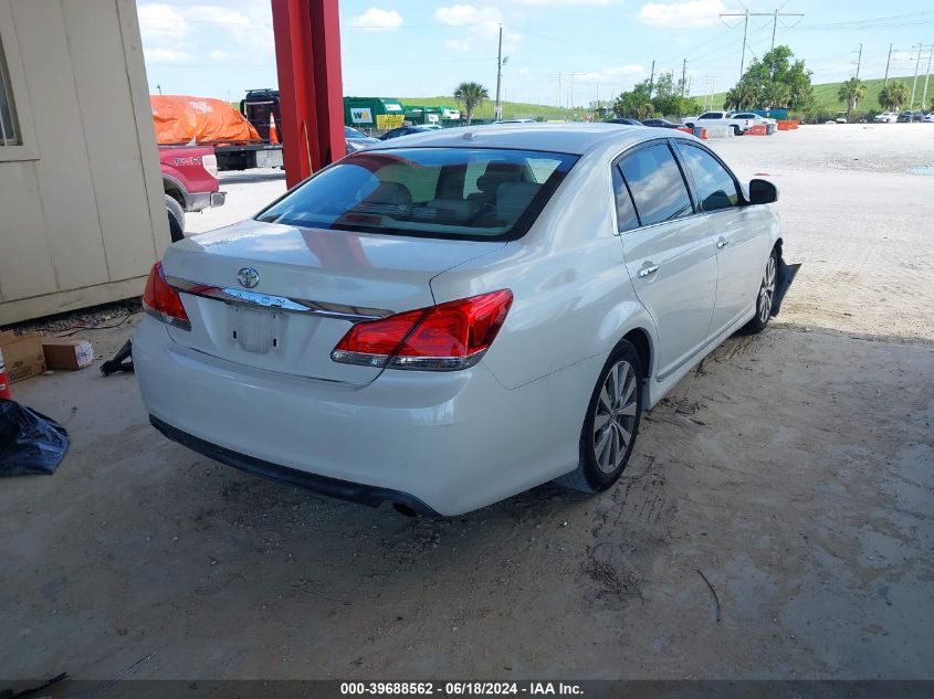 2011 Toyota Avalon Limited VIN: 4T1BK3DB8BU402792 Lot: 39688562