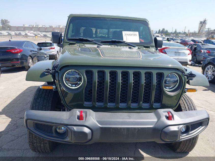 2021 Jeep Gladiator Rubicon 4X4 VIN: 1C6JJTBG6ML575082 Lot: 39688588