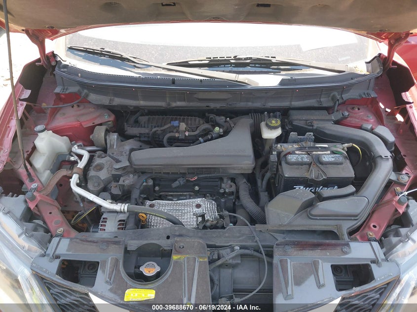 2016 Nissan Rogue S/Sl/Sv VIN: KNMAT2MV0GP653801 Lot: 39688670