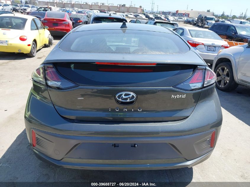 2020 Hyundai Ioniq Hybrid Sel VIN: KMHC85LC1LU233810 Lot: 39688727