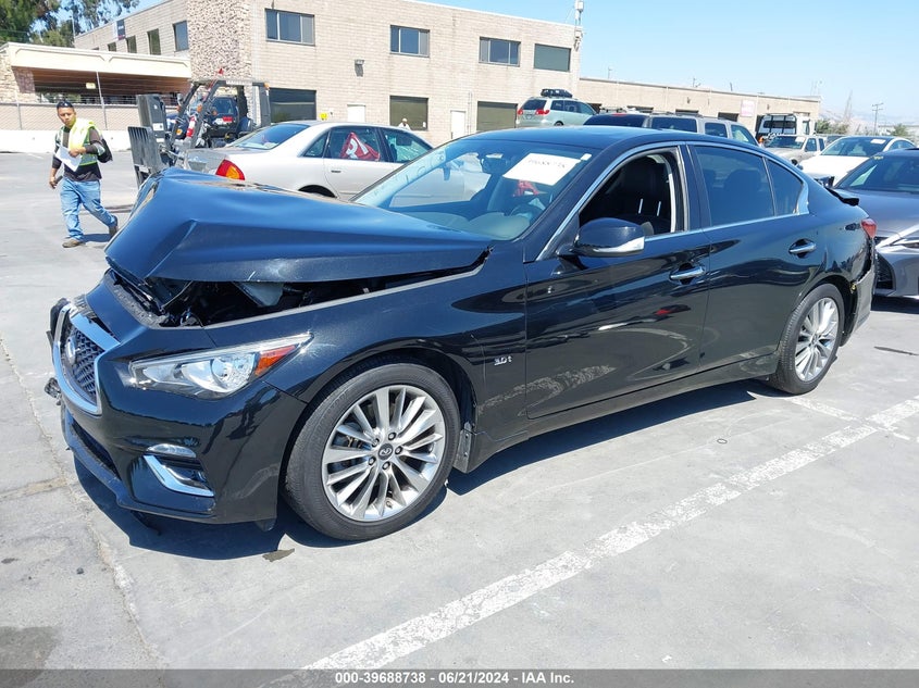 VIN JN1EV7AP6JM362620 2018 INFINITI Q50 3.0T LUXE