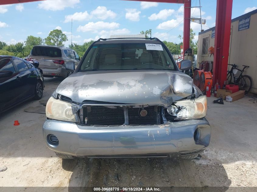2005 Toyota Highlander VIN: JTEDD21A450120590 Lot: 39688775