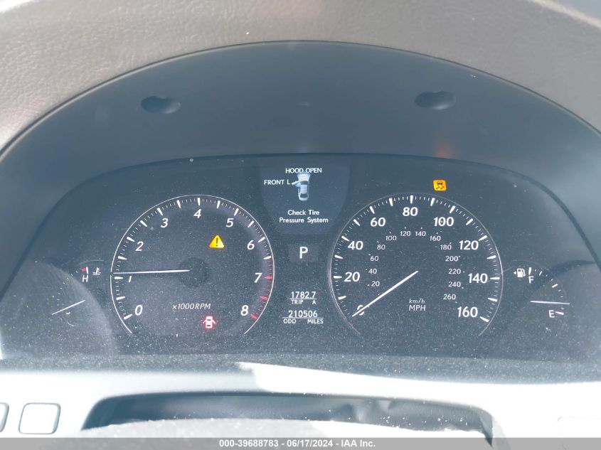 2007 Lexus Ls 460 L VIN: JTHGL46F875016449 Lot: 39688783