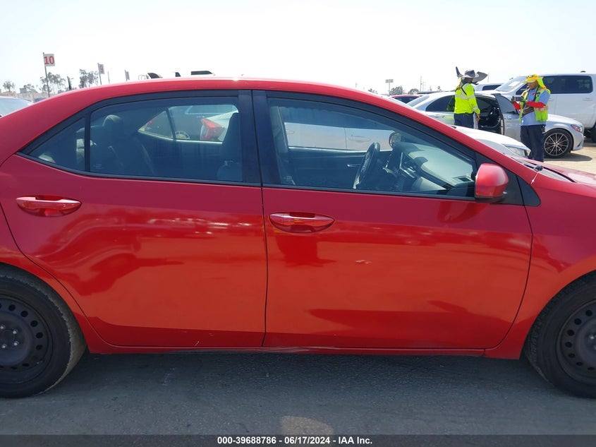 2017 Toyota Corolla Le VIN: 5YFBURHE2HP581147 Lot: 39688786