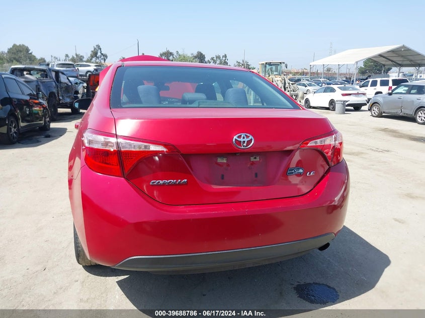 2017 Toyota Corolla Le VIN: 5YFBURHE2HP581147 Lot: 39688786