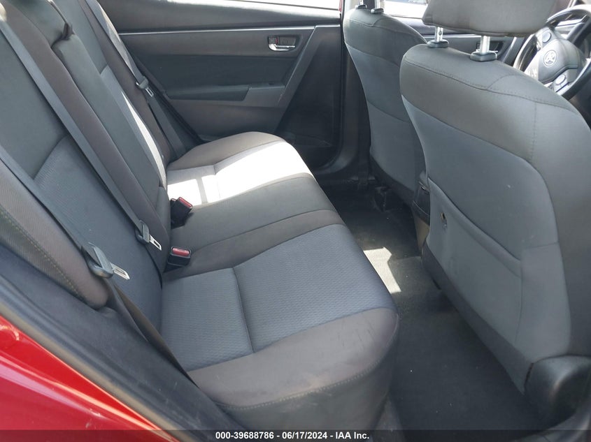 2017 Toyota Corolla Le VIN: 5YFBURHE2HP581147 Lot: 39688786