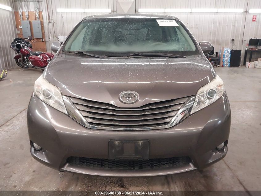 2012 Toyota Sienna Xle V6 8 Passenger VIN: 5TDYK3DC8CS193129 Lot: 39688788