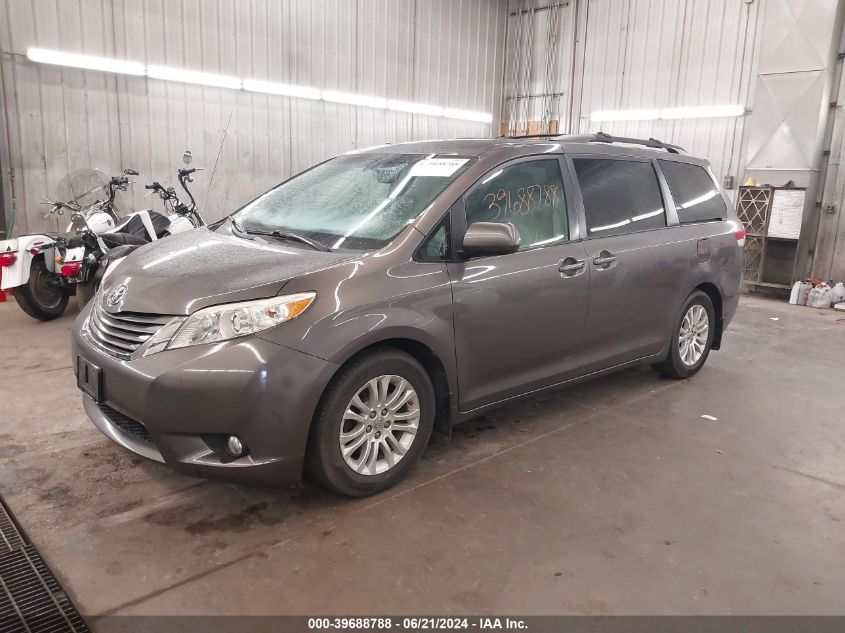 2012 Toyota Sienna Xle V6 8 Passenger VIN: 5TDYK3DC8CS193129 Lot: 39688788