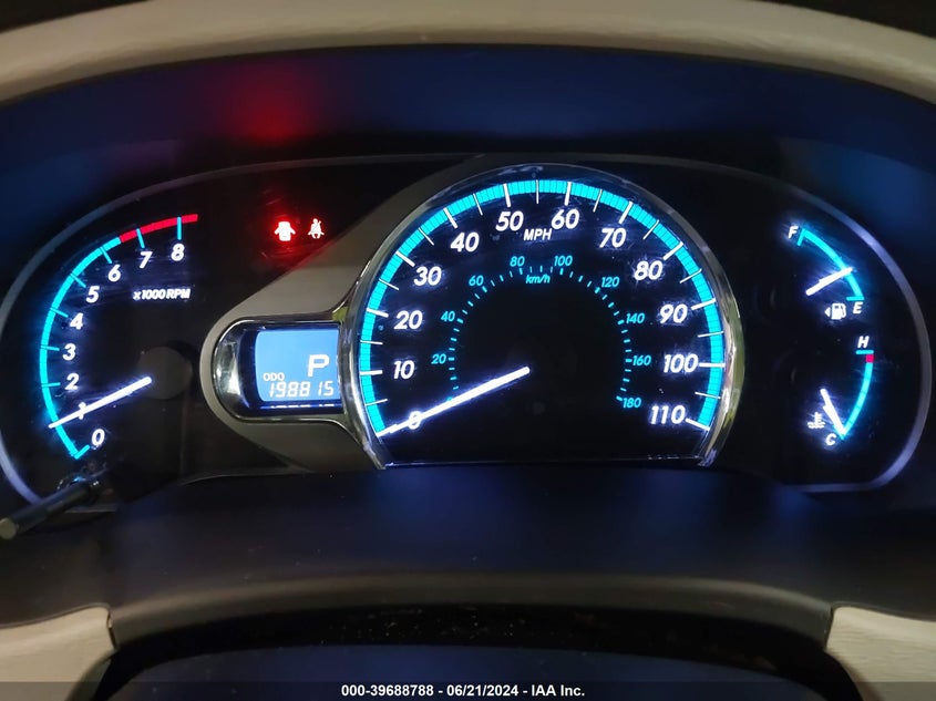 2012 Toyota Sienna Xle V6 8 Passenger VIN: 5TDYK3DC8CS193129 Lot: 39688788