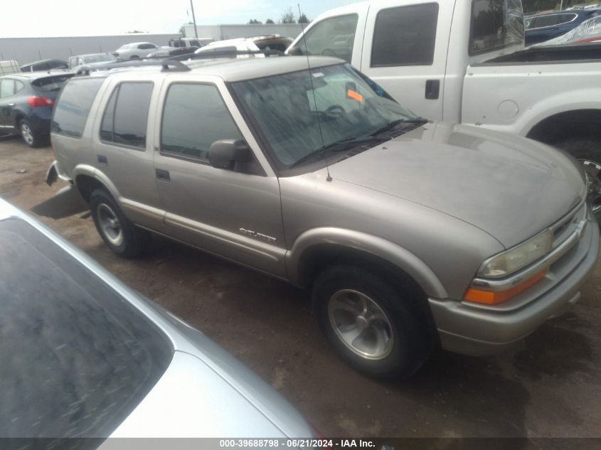 2002 Chevrolet Blazer Ls VIN: 1GNCS13W12K196980 Lot: 39688798