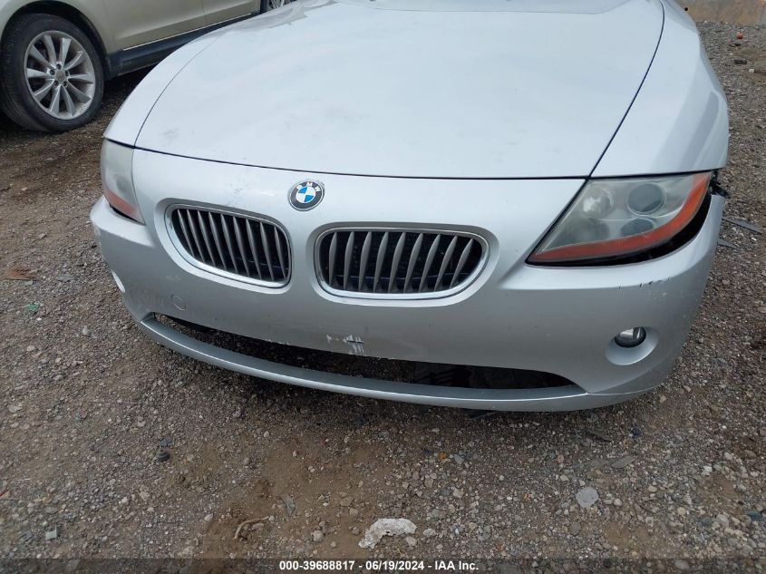 2003 BMW Z4 3.0I VIN: 4USBT53423LT22213 Lot: 39688817