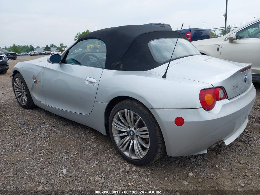 2003 BMW Z4 3.0I VIN: 4USBT53423LT22213 Lot: 39688817