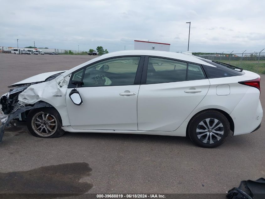 2019 Toyota Prius Le VIN: JTDL9RFU3K3010637 Lot: 39688819