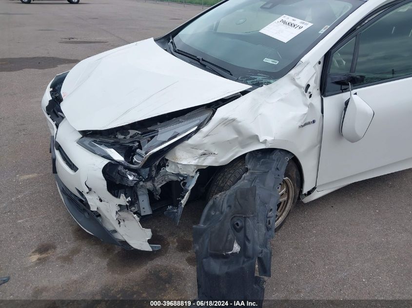 2019 Toyota Prius Le VIN: JTDL9RFU3K3010637 Lot: 39688819