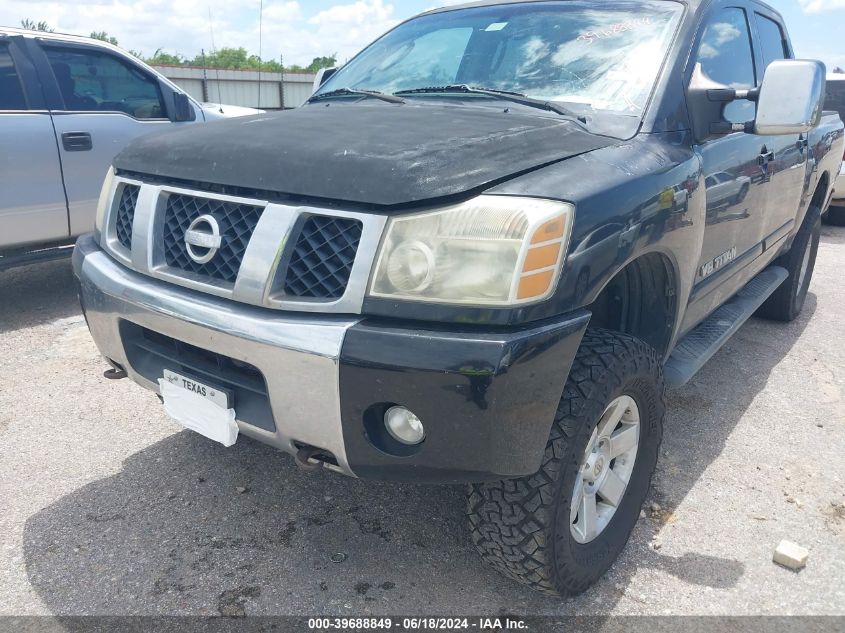 2005 Nissan Titan Le VIN: 1N6BA07B45N566604 Lot: 39688849