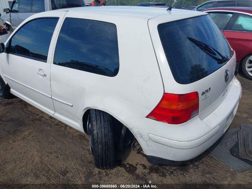 2000 Volkswagen Golf Gl VIN: WVWBC21J9YW502808 Lot: 39688860