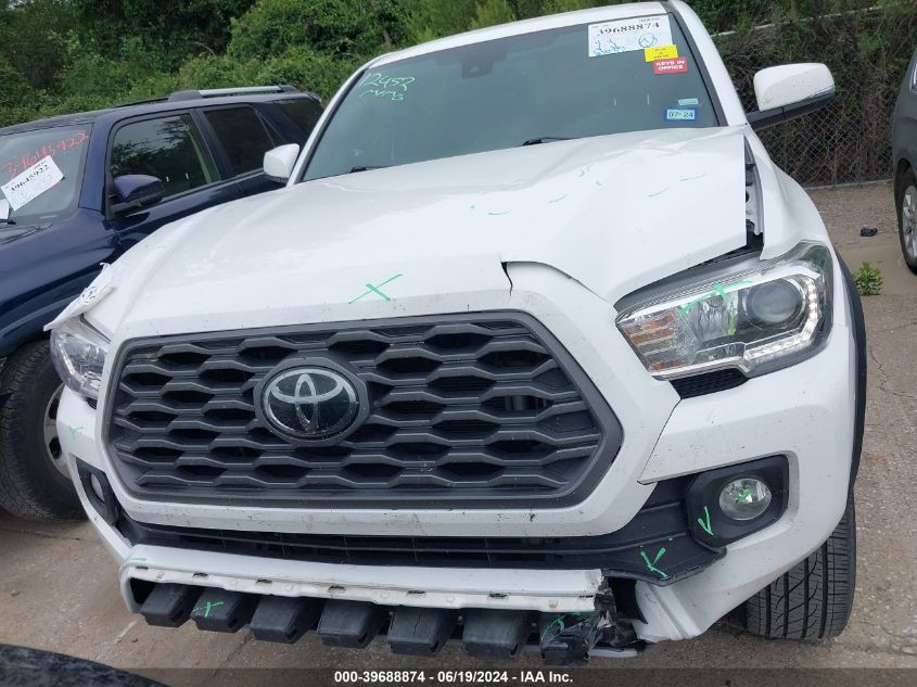 2021 Toyota Tacoma Double Cab/Sr5/Trd Sport/Trd Off Road VIN: 5TFAZ5CN1MX106985 Lot: 39688874