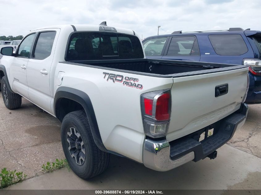 2021 Toyota Tacoma Double Cab/Sr5/Trd Sport/Trd Off Road VIN: 5TFAZ5CN1MX106985 Lot: 39688874