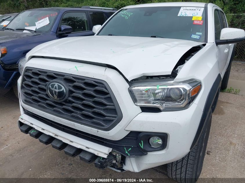 2021 Toyota Tacoma Double Cab/Sr5/Trd Sport/Trd Off Road VIN: 5TFAZ5CN1MX106985 Lot: 39688874