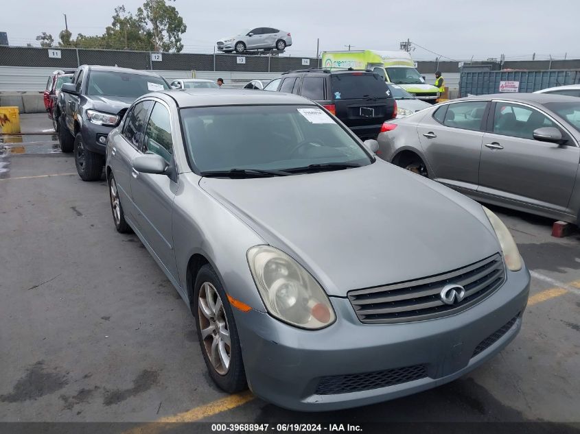 2006 Infiniti G35 VIN: JNKCV51E66M504042 Lot: 39688947