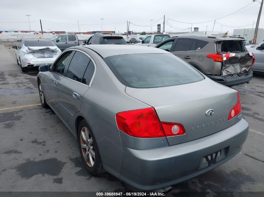 2006 Infiniti G35 VIN: JNKCV51E66M504042 Lot: 39688947