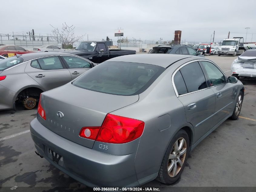 2006 Infiniti G35 VIN: JNKCV51E66M504042 Lot: 39688947